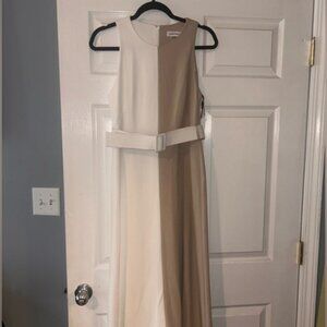 Split Color Calvin Klein Dress